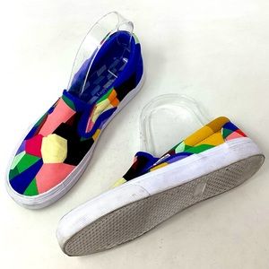 Vera Bradley Multicolor Canvas Flat Slip On Loafers Women's Size 6 1/2